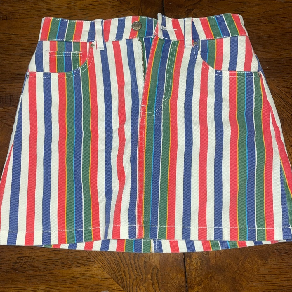 Women’s Forever 21 multi-colored jean skirt! Women’s size S